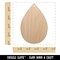 Raindrop Teardrop Unfinished Craft Wood Holiday Christmas Tree DIY Pre-Drilled Ornament